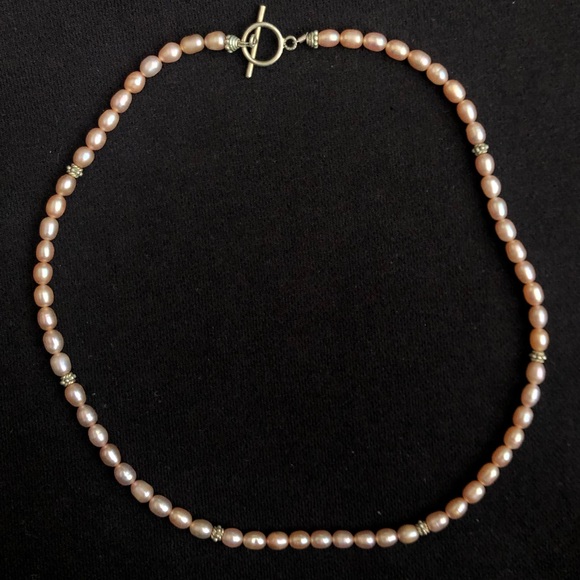 Genuine pink pearl necklace - Picture 2 of 6